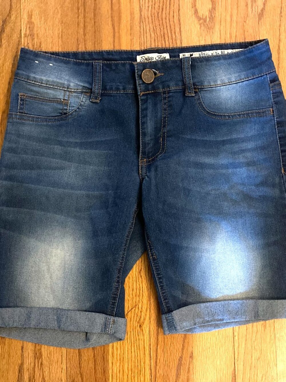 INDIGO REIN Women's Lightweight STRETCH Denim Shorts ~ Sz 5